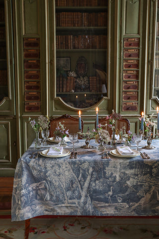 antique printed tablecloths, tapestry printed tablecloths, landscape printed tablecloths - shop antique tablecloths maison fete