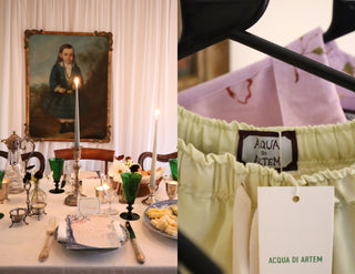 Product launch dinner event design London, vintage and antique