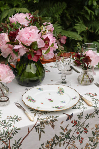 Floral & Gilt Dinner Plates