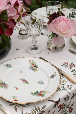Floral & Gilt Dinner Plates