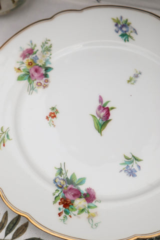 Floral & Gilt Dinner Plates
