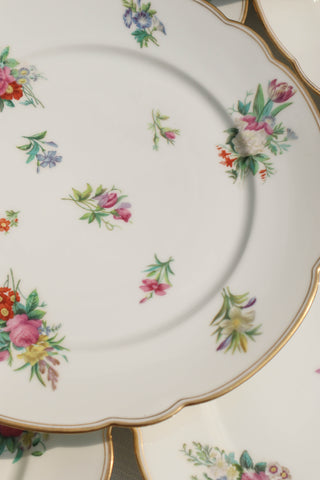 Floral & Gilt Dinner Plates