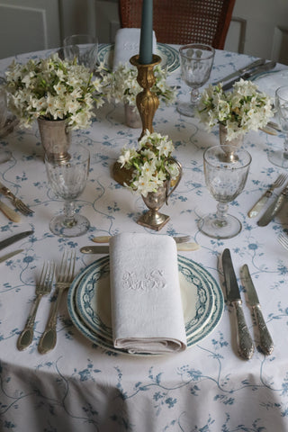 Blue Floral Dinner Plates
