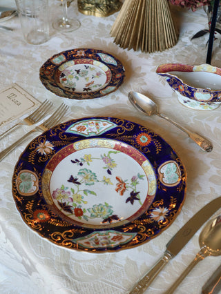 Twelve Mason’s Ironstone dinner plates from 19th century service
