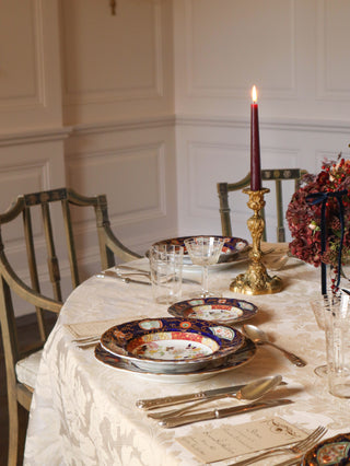 Holiday antique dinner service set England
