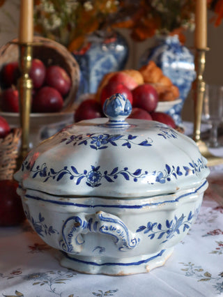 Shop Antique blue and white serving tureen 