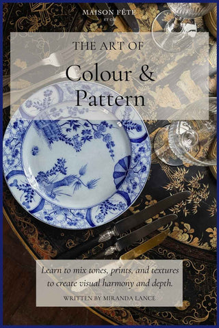 The Art of Table Styling digital guidebook by Maison Fête — a beautifully designed eBook teaching how to create elegant, timeless table settings with antique inspiration and expert hosting tips.