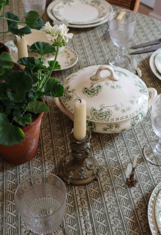 PETITE BRONZE CANDLE HOLDERS - PAIR