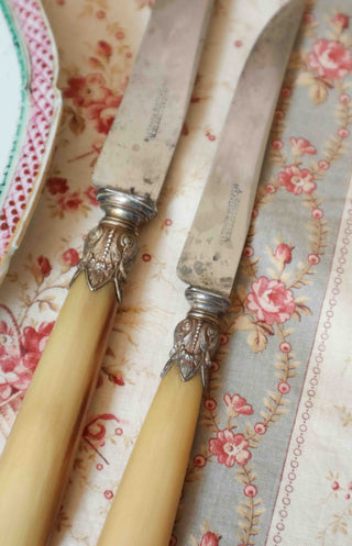 FRENCH BLONDE HORN KNIFE SET - 24 PIECES