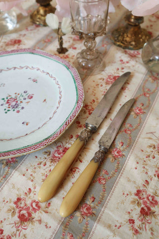 FRENCH BLONDE HORN KNIFE SET - 24 PIECES