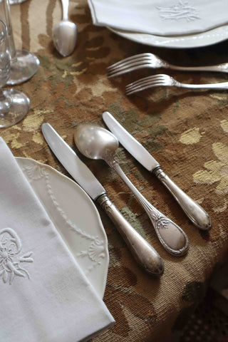 FRENCH SILVER KNIFE SET - 20 PIECES