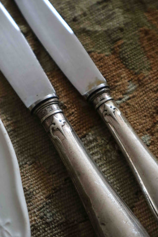 FRENCH SILVER KNIFE SET - 20 PIECES