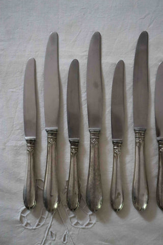 FRENCH SILVER KNIFE SET - 20 PIECES