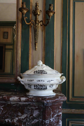 antique 18th century  creamware tureen 