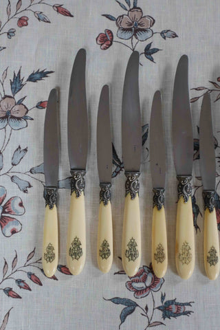 MONOGRAMMED KNIFE SET - 12 PIECES