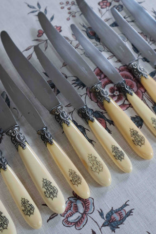 MONOGRAMMED KNIFE SET - 12 PIECES