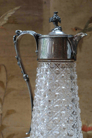 CUT CRYSTAL CLARET JUG