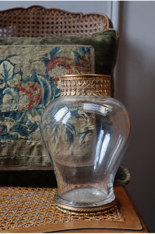 antique crystal vase