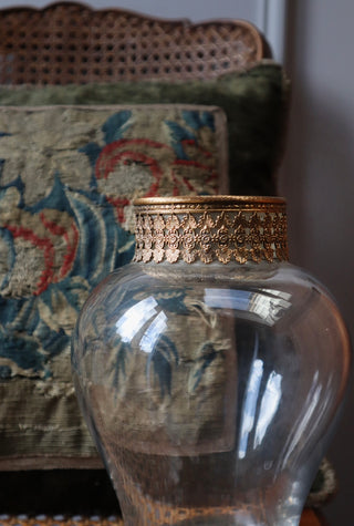 antique crystal vase