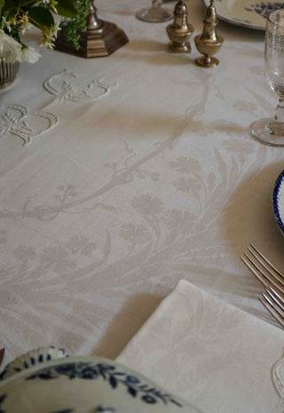 ANTIQUE TABLE LINEN SET B.G.