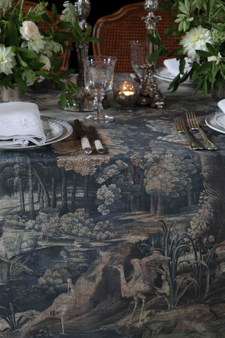 Verdure with Birds Tablecloth | Made to Order