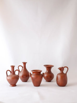 Terracotta ceramic vases for event styling London