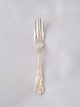 Vintage fish fork silver plated cutlery rental London King’s pattern
