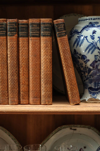 Marble & Gilt Decorative Books - Set of 9