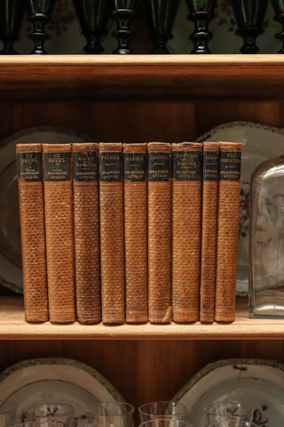Marble & Gilt Decorative Books - Set of 9