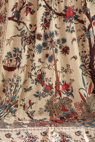 19th C.  Mezzaro-Style 'Tree of Life' Wall Hanging