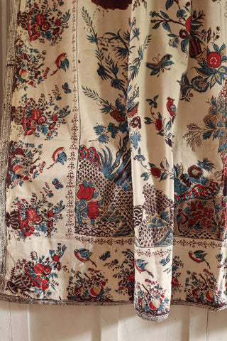 19th C.  Mezzaro-Style 'Tree of Life' Wall Hanging