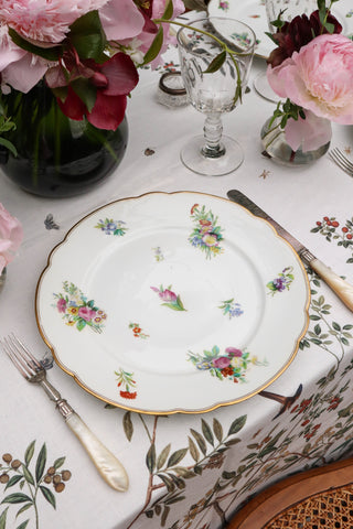 Floral & Gilt Dinner Plates