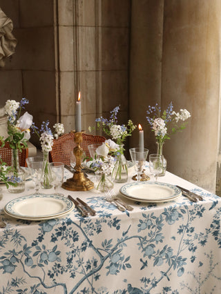 Chinoiserie Tablecloth in Willow Blue | Made to Order