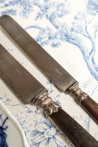 Paris Horn Handle Knives - Set of 12