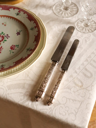 French Minerva Silver Knife Set - 24 Pieces