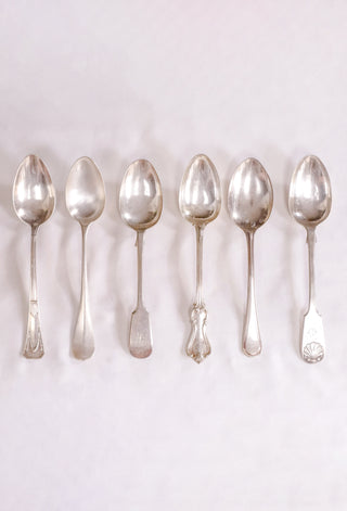 Mixed Vintage Dessert Spoons - Rental