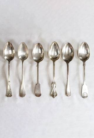 Antique silver dessert spoon rental – Maison Fête London