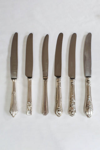 French and English antique dinner knife hire – elegant tableware