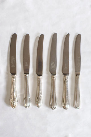 Antique silver dessert knife rental – Maison Fête London