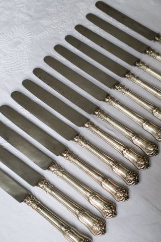 sterling silver knife set 
