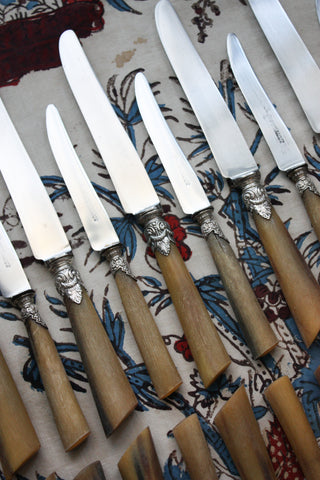 ACANTHUS & HORN KNIFE SET - 24 PIECES