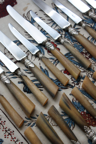ACANTHUS & HORN KNIFE SET - 24 PIECES