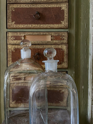 French glass decanters